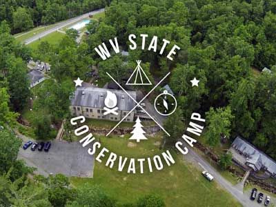 Aerial view of WV State Conservation Camp.
