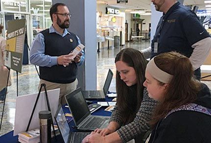 Tech group helping WVU students.